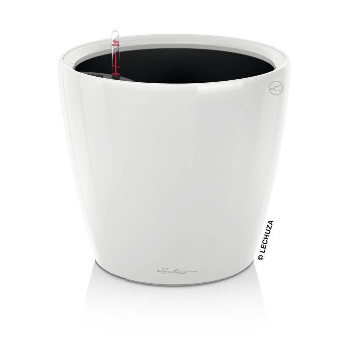 Jardiniere - Classico premium LS 21 - Kit complet - Blanc brillant - 3 L - LECHUZA