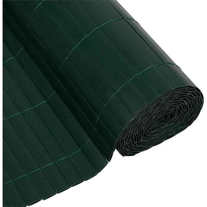 Pantalla de ca�a de PVC de doble cara - NATURE - 1 x 3 m - 1600 g/m� - Opaco 4/5 - Anti-UV - Verde