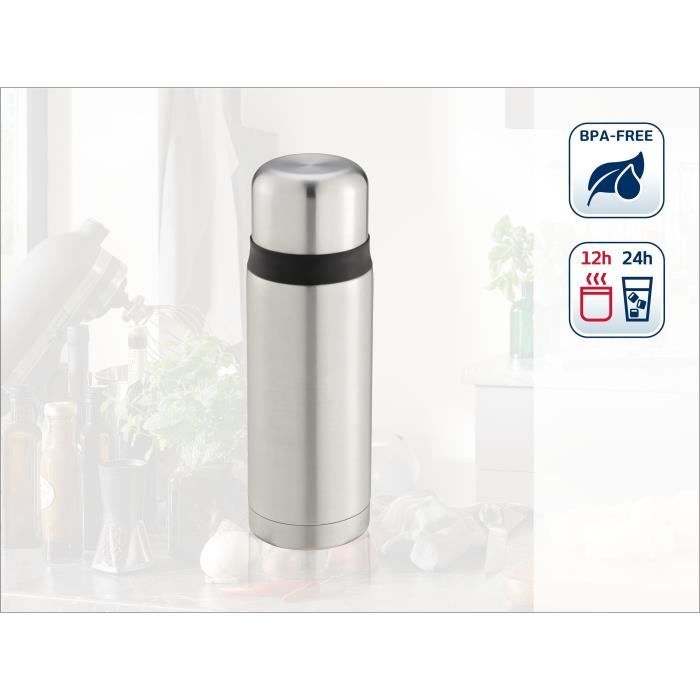 Image secondaire de Gourde isotherme - LEIFHEIT - COCO 28520 - 750 ml - Double paroi - Acier inoxydable - 100% étanche et 12h de rétention de chaleur