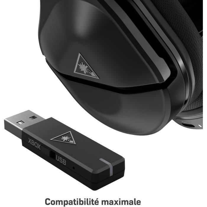 Casque-Micro Gaming - TURTLE BEACH - Stealth 600 Max - 2e Gen. - Sans Fil - Multiplateforme - Noir