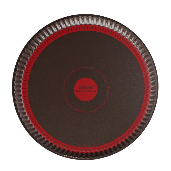 TEFAL J1608202 SUCCESS Moule a tarte 24cm, Revetement antiadhésif sain, Démoulage parfait, Cuisson parfaite, Aluminium recyclé