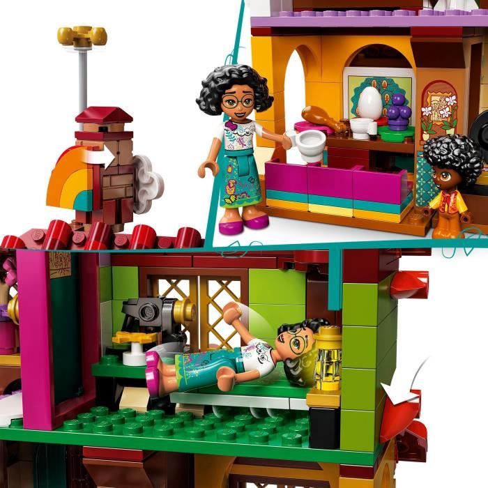 LEGO 43202 Disney La Maison Madrigal, Jouet, avec Figurines du Film Encanto et Mini-Poupées, Idée de Cadeau Garçons et Filles 6 Ans