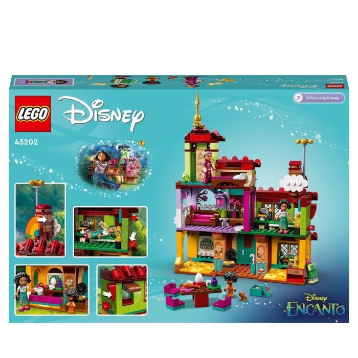 LEGO 43202 Disney La Maison Madrigal, Jouet, avec Figurines du Film Encanto et Mini-Poupées, Idée de Cadeau Garçons et Filles 6 Ans