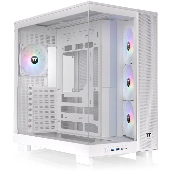 Boîtier PC THERMALTAKE View 380 XL TG ARGB Snow - Moyen Tour Blanc