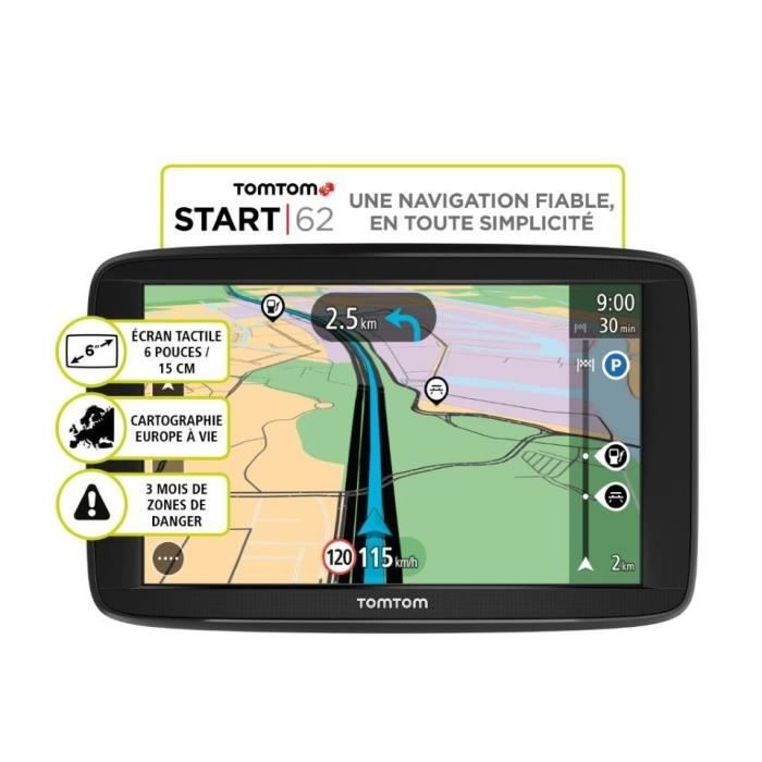 TOMTOM VIA 62 (6 Pouces) GPS Europe 48 Cartographie et Trafic a Vie