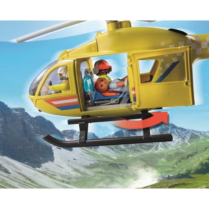 PLAYMOBIL - 71203 - City Action Les Secouristes - Hélicoptere de secours