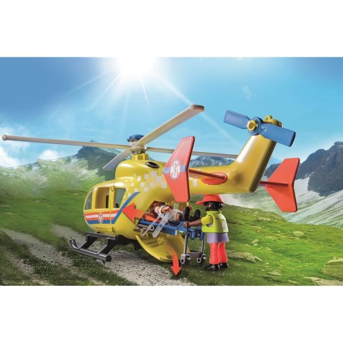 PLAYMOBIL - 71203 - City Action Les Secouristes - Hélicoptere de secours