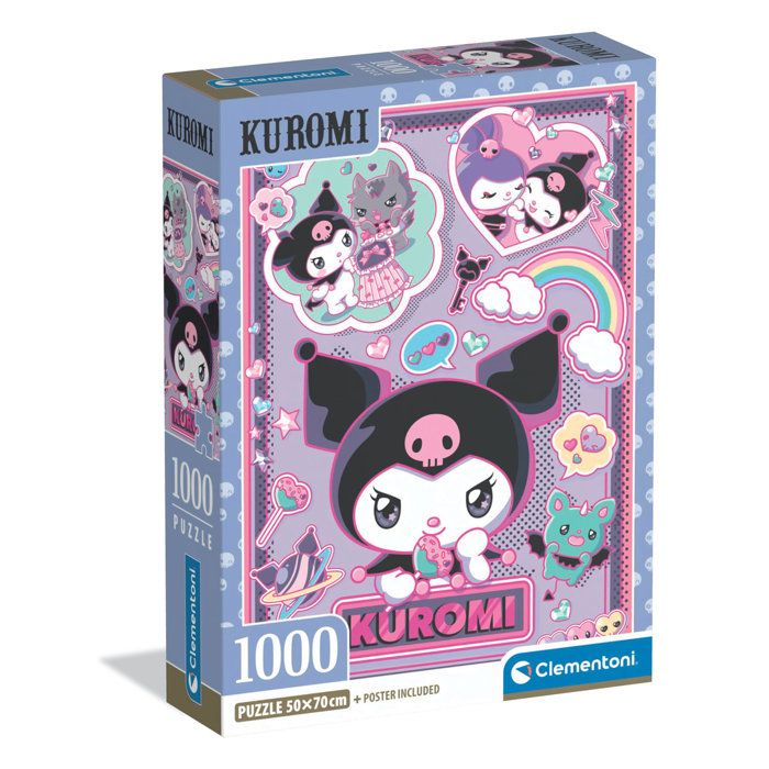 Puzzle Compact Kuromi 1000 Pièces - CLEMENTONI