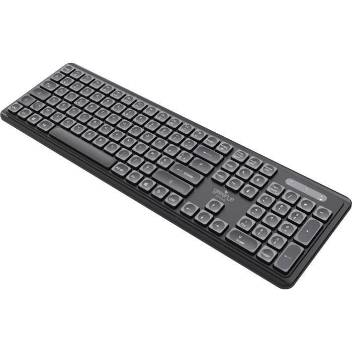 Tastiera wireless ecologica - MOBILITY - USB-A - Nera
