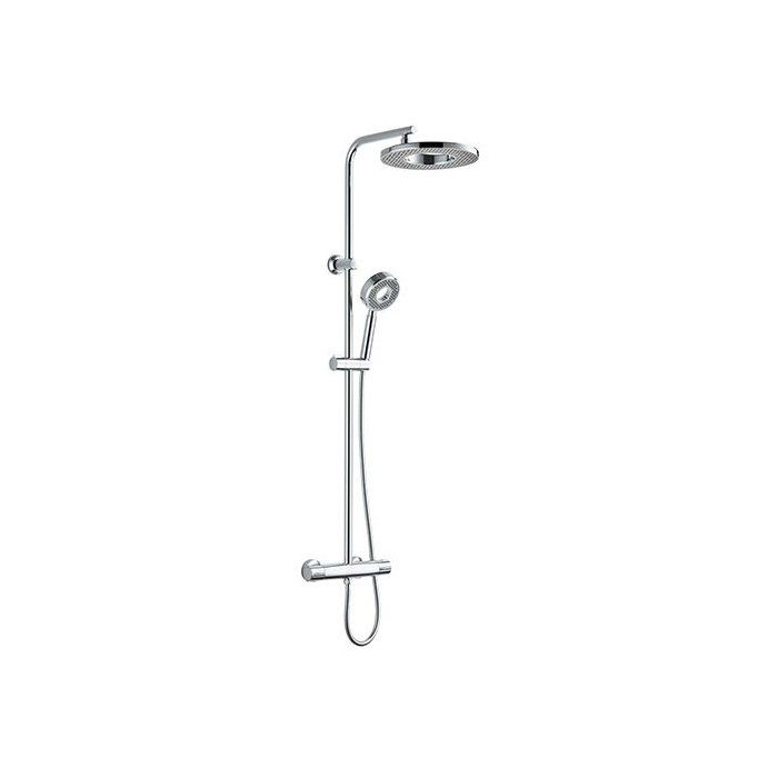 Colonne de douche design avec mitigeur thermostatique - Edouard Rousseau Hoop - Chrome