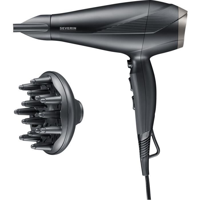 Sèche-Cheveux Professionnel SEVERIN HT 0167 - 2300W avec Diffuseur et Concentrateur