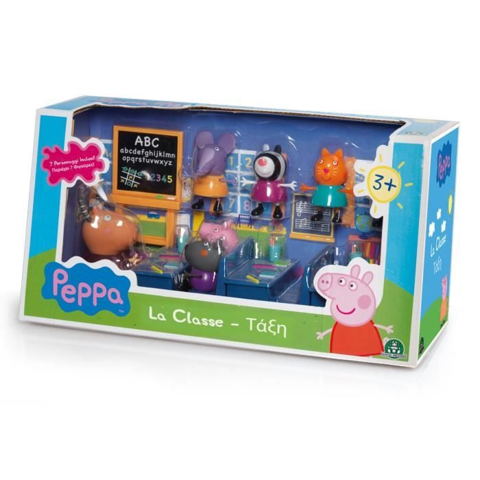 PEPPA PIG la Salle de Classe + 7 personnages