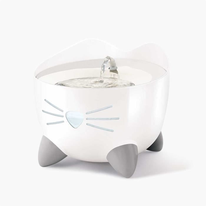 CAT IT Fontaine a eau automatique pour chat - 2,5 L (Acier inox et filtre)