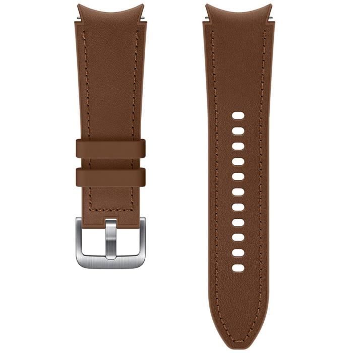 Bracelet Galaxy Watch4 / Watch5 Cuir 115mm Marron