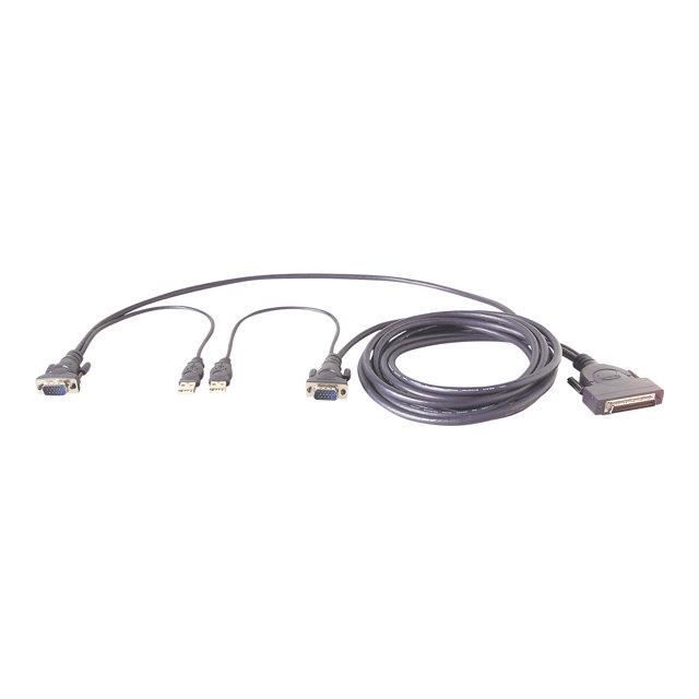 BELKIN câble KVM  OmniView Dual-Port VGA & USB 3,5m