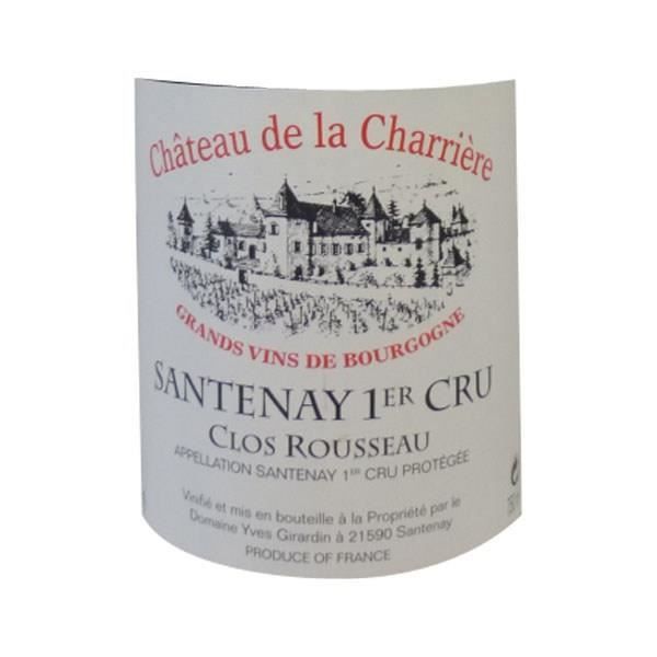 Magnum Château de la Charriere Clos Rousseau 2020 Santenay 1er Cru - Vin rouge de Bourgogne