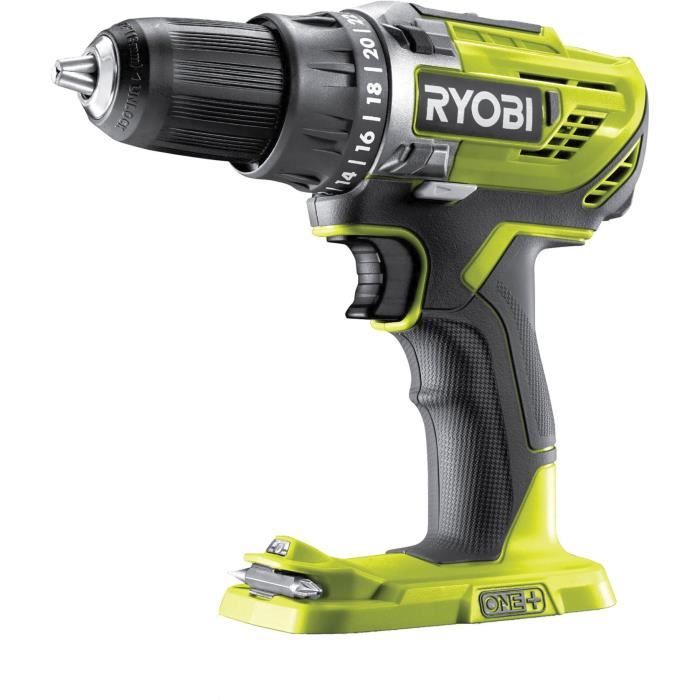 RYOBI Pack 4 outils : perceuse-visseuse, scie sauteuse, scie circulaire, lampe LED + 1 grand sac, 2 batteries 2 Ah + 1 chargeur 1,5A