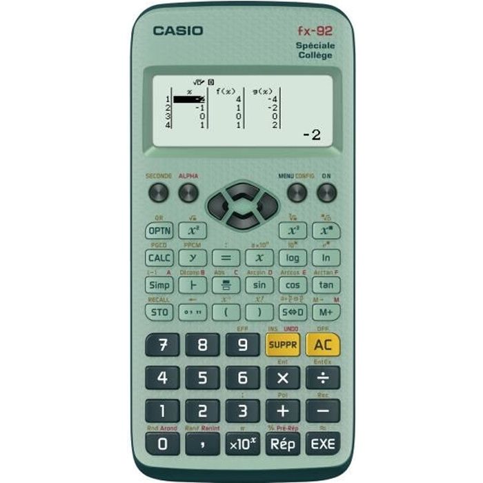 Calculatrice CASIO Fx 92+ College Scientifique Graphique et Formelle