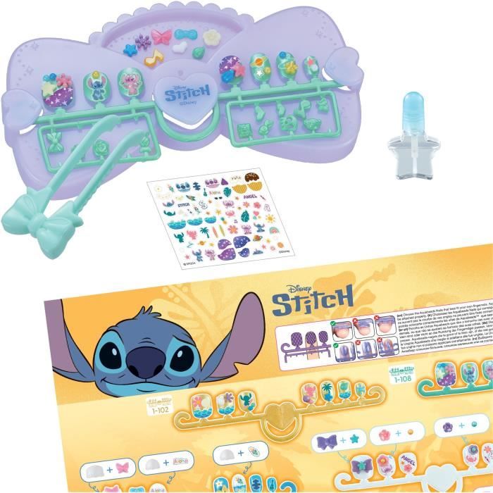 Image secondaire de Mon kit de manucure - AQUABEADS - Stitch - 40 ongles - Stickers