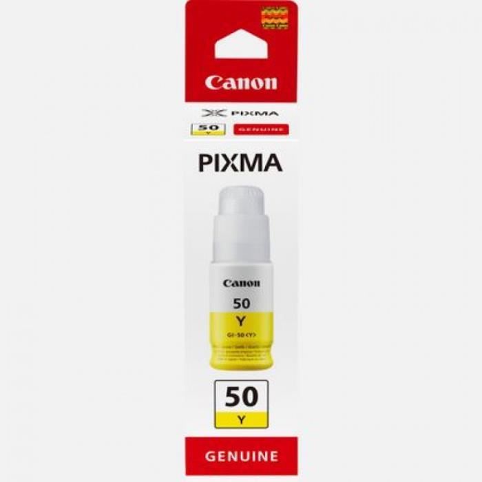 Ink bottle - Canon - GI -50Y- Yellow - Pixma Megatank compatibility - (3405C001)
