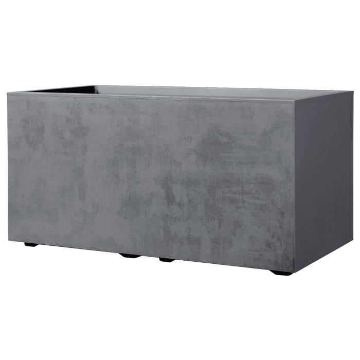 Fioriera Muret - DEROMA - Millennium R - Grigio cenere - Con riserva d'acqua - 79 cm