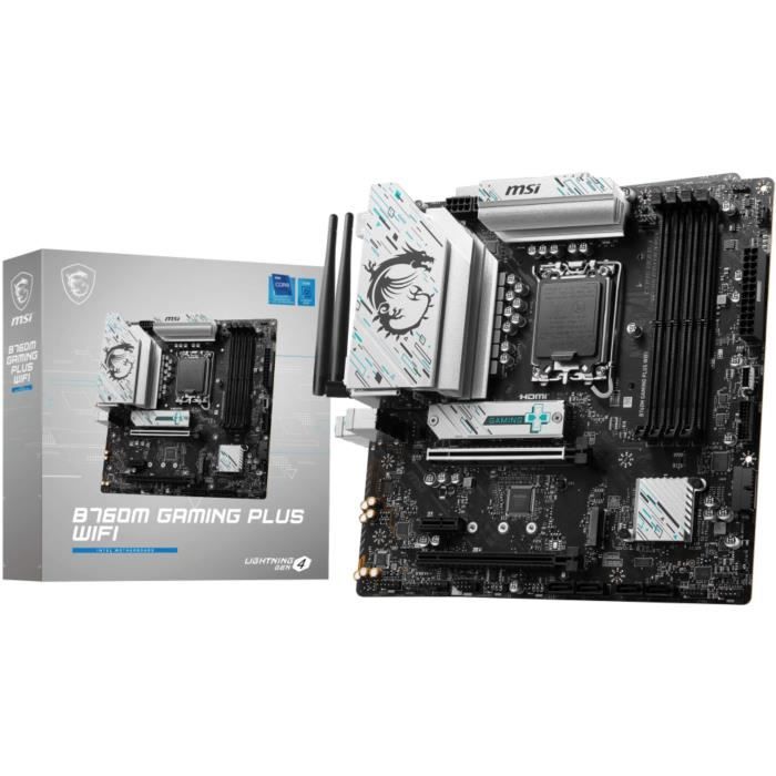 Scheda madre - MSI - B760M GAMING PLUS WIFI Intel B760 LGA 1700 micro ATX