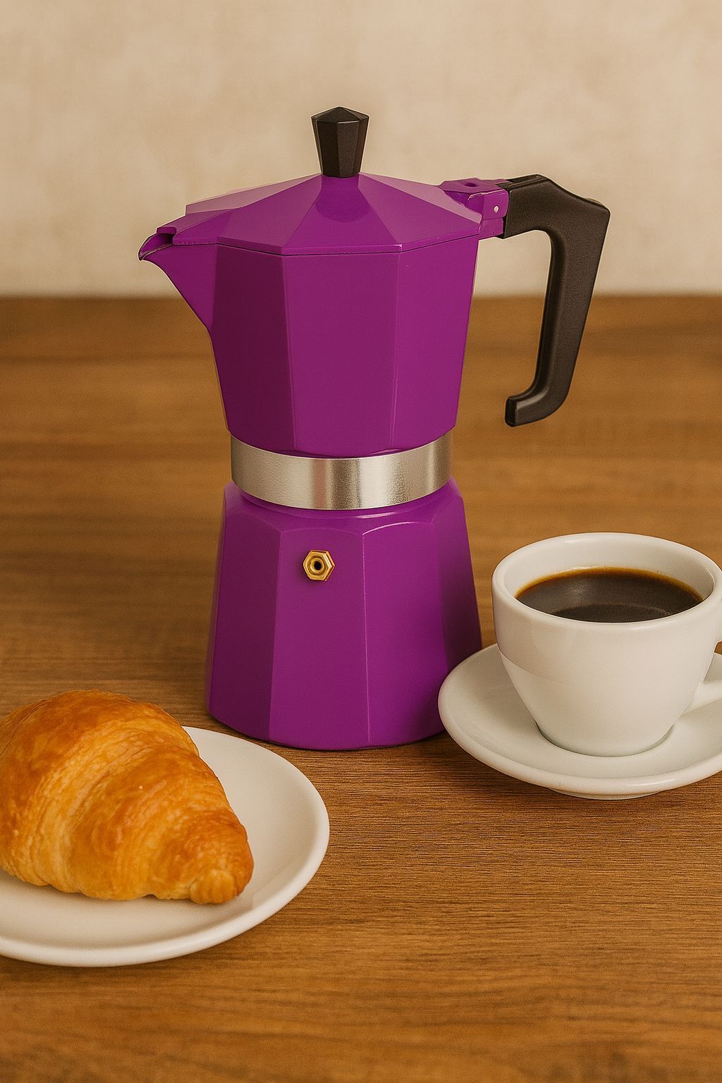 Cafetière Italienne Pezzetti Italexpress 6 Tasses Aluminium Lila