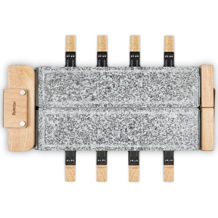 Image secondaire de Appareil à Raclette HKOENIG WOD362 - 1400W pour 8 Personnes avec Pierre à Cuire