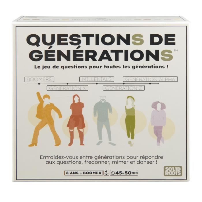 Image secondaire de Questions de générations - 2000 questions et 100 défis amusants - Jeu de société - des 8 ans