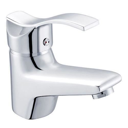 Mitigeur de lavabo - EDOUARD ROUSSEAU - Nelson - Aérateur réducteur de débit - Design sobre - Cartouche céramique Ø 40 mm - Chro