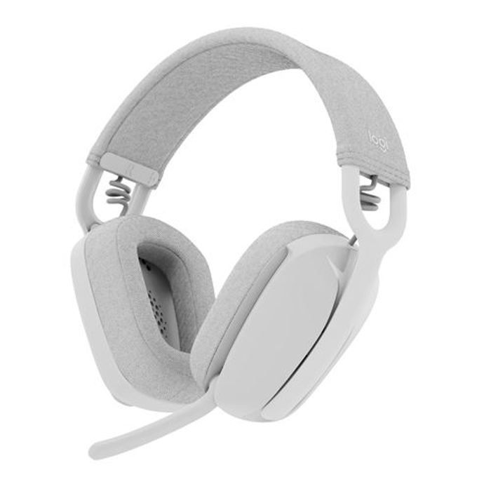 Logitech - Casco di ascolto wireless leggero con micro anti -noise di sfondo - Vibe 100 - Area bianca