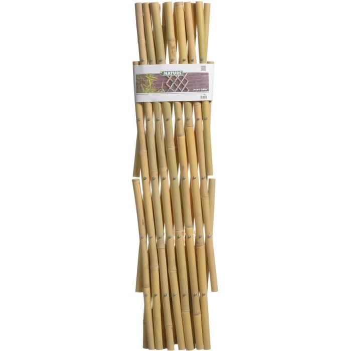 NATURE Enrejado de bamb� el�stico 70x180cm - Marr�n