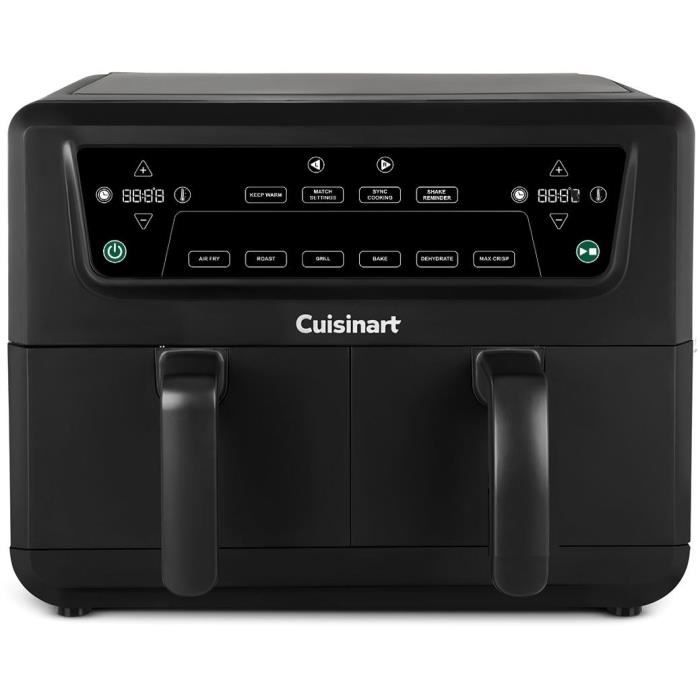 Image secondaire de Friteuse sans huile CUISINART - Airfryer AFD10OBLE - Capacité 10,4L - Double cuves - Noir - 2400W
