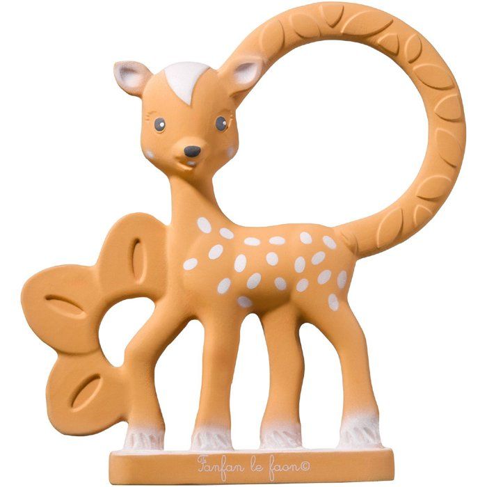 Image secondaire de Anneau de Dentition Fanfan le Faon - Sophie la Girafe en Caoutchouc Naturel