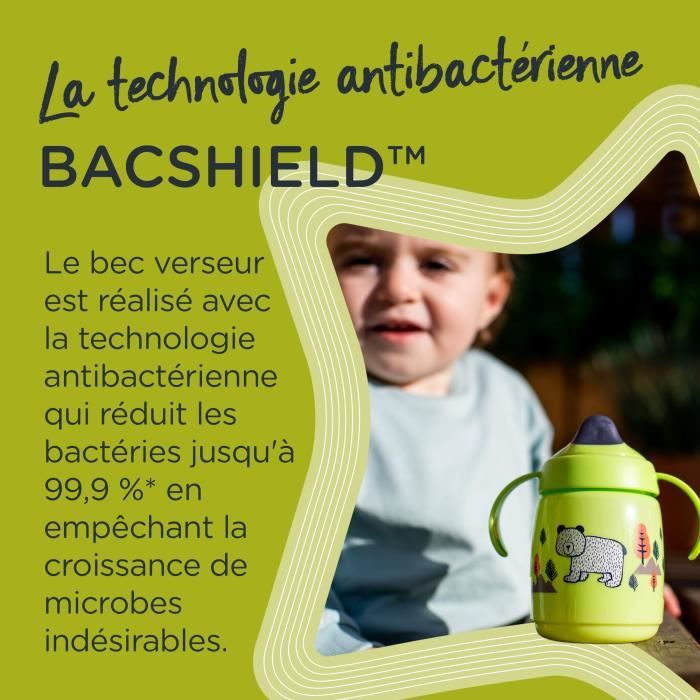 Tommee Tippee - Tasse d'apprentissage a bec - 6 mois et plus - 300ml - Bleu