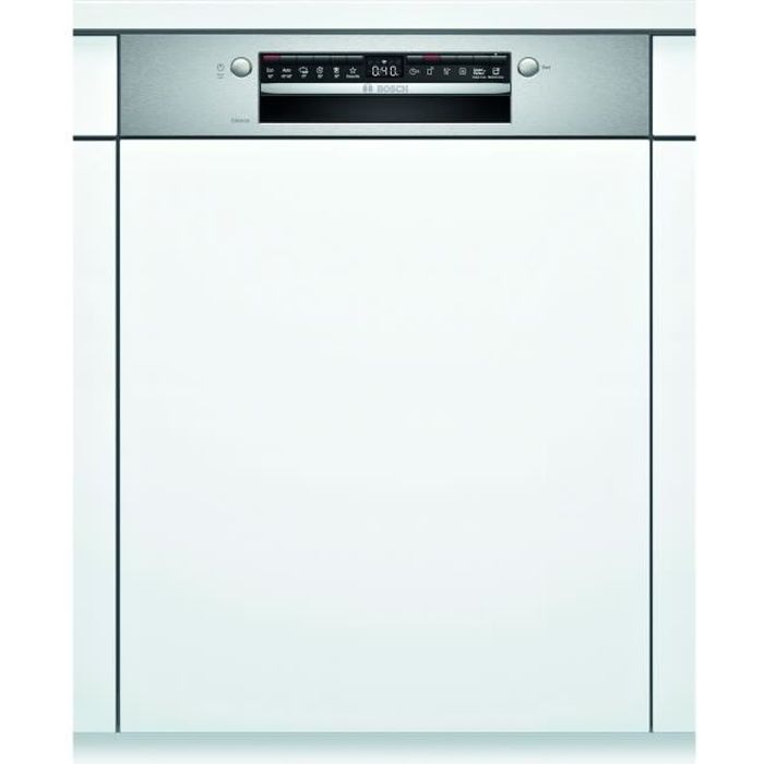 Lave-vaisselle intégrable BOSCH SMI4HVS31E Série 4 - 13 couverts - Induction - L60cm - 46dB -  Bandeau Inox