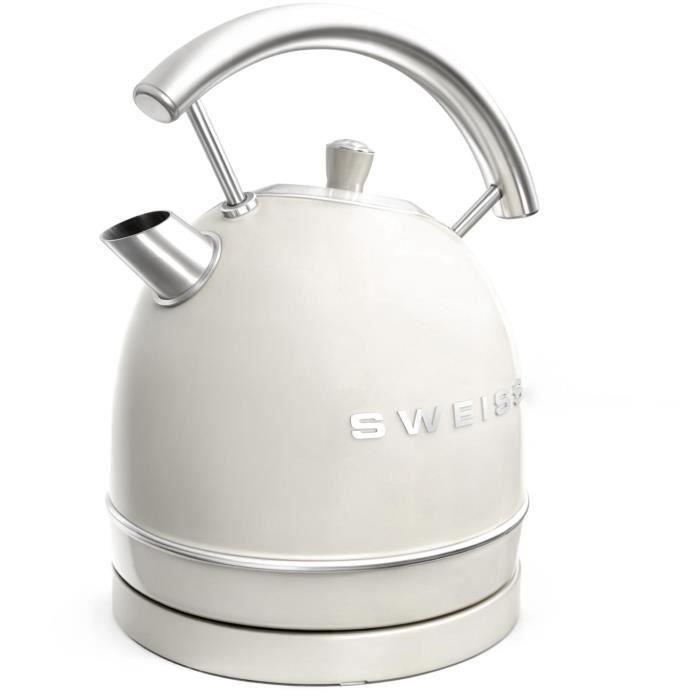 Image secondaire de Bouilloire vintage - SWEISS - KTL8 - 2200 W - 1,8 L - Socle 360° - Beige