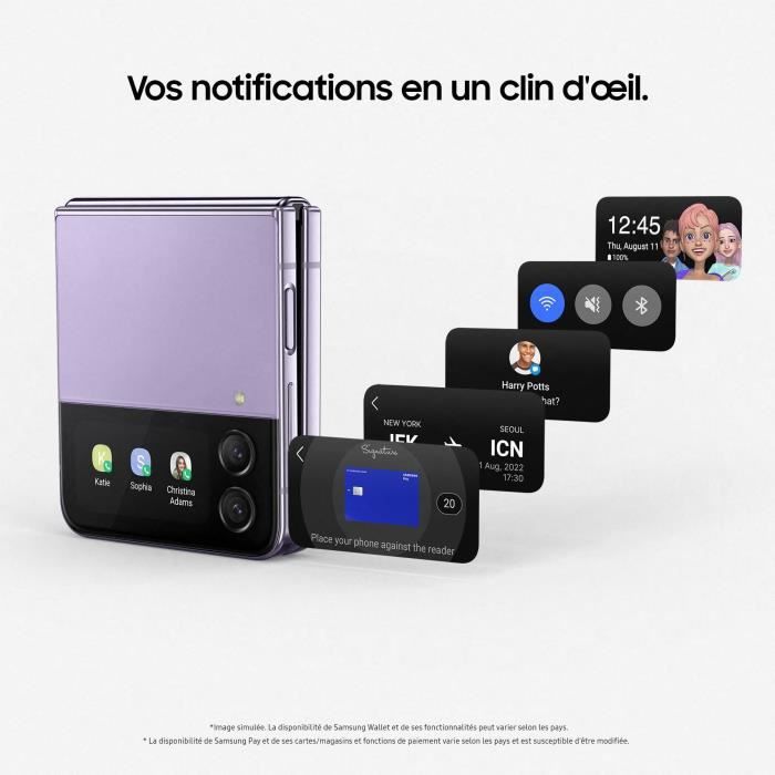 SAMSUNG Galaxy Z Flip4 128 Go noir + Galaxy Watch5 40mm