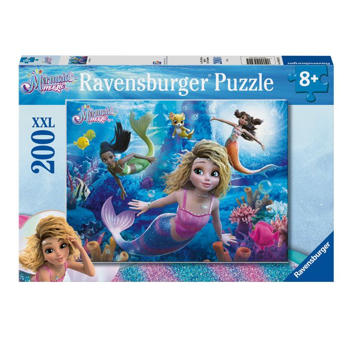 Puzzle Enfant XXL - Le Monde Magique des Sirènes Suprêmes - 200 Pièces