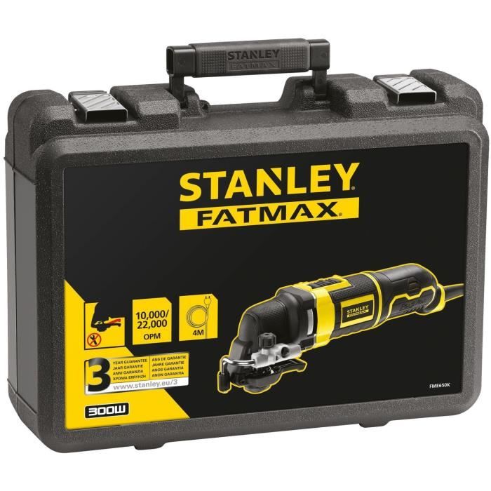 Image secondaire de Outil Oscillatoire Multifonction Filaire 300W avec 20 Accessoires - STANLEY FATMAX