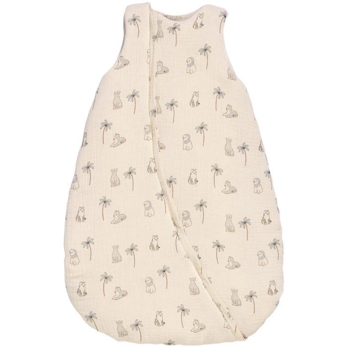 Douillette CANDIDE 70 cm pour Bébé - Imprimé Tigre Blanc