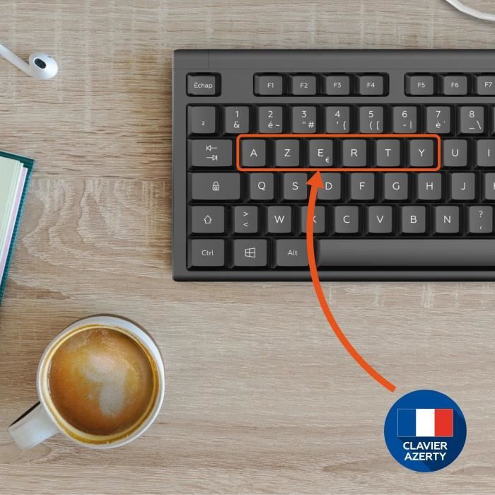 Image secondaire de Ensemble clavier souris - MOBILITY LAB - Alpha - Ergonomique - Sans fil - Pavé numérique intégré
