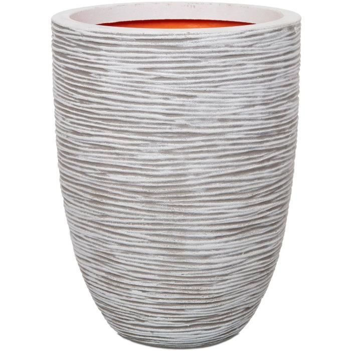 Capi Vaso da fiori Nature Rib 36 x 47 cm Avorio KOFI782 424227
