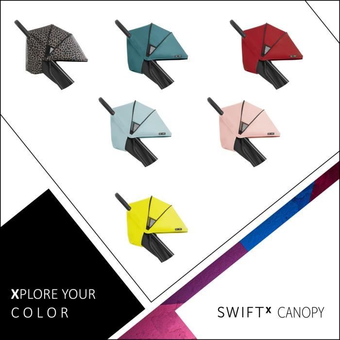 HAUCK Canopy pour poussette Swift X - neon yellow