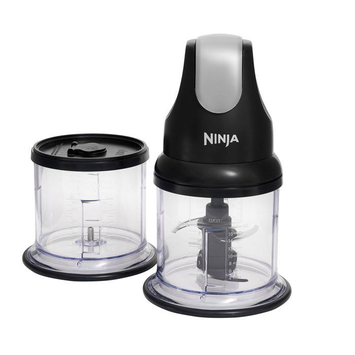 Hachoir Électrique Ninja Express Chop - Mini Hachoir 200W avec 2 Bols