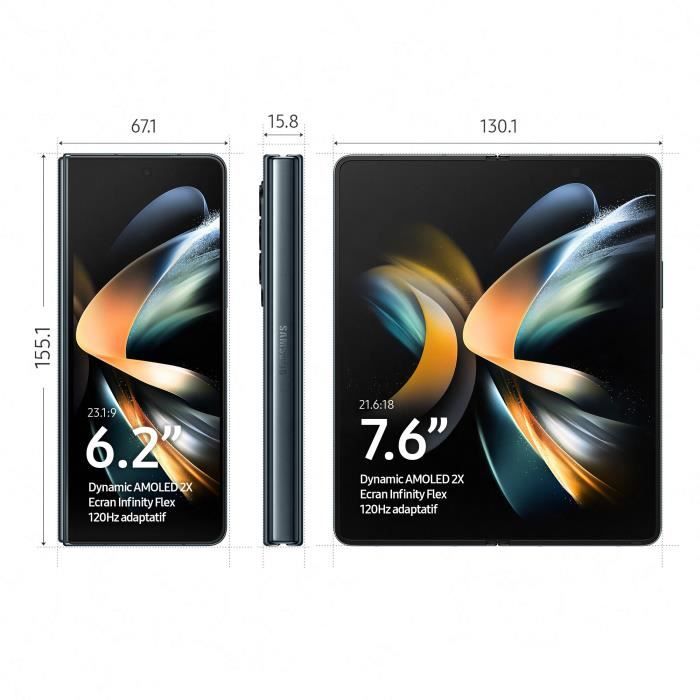 SAMSUNG Galaxy Z Fold4 256 Go noir + Galaxy Watch5 44mm
