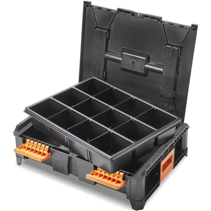 Image secondaire de Insert modulable - TOOD - 3 a 12 compartiments - Pour coffret professionnel - Emboîtable - 40x30x7 cm