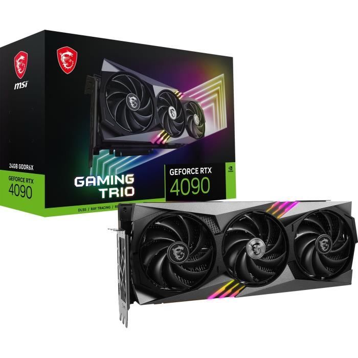 MSI - GeForce - Carte graphique - RTX 4090 - GAMING TRIO - 24 Go