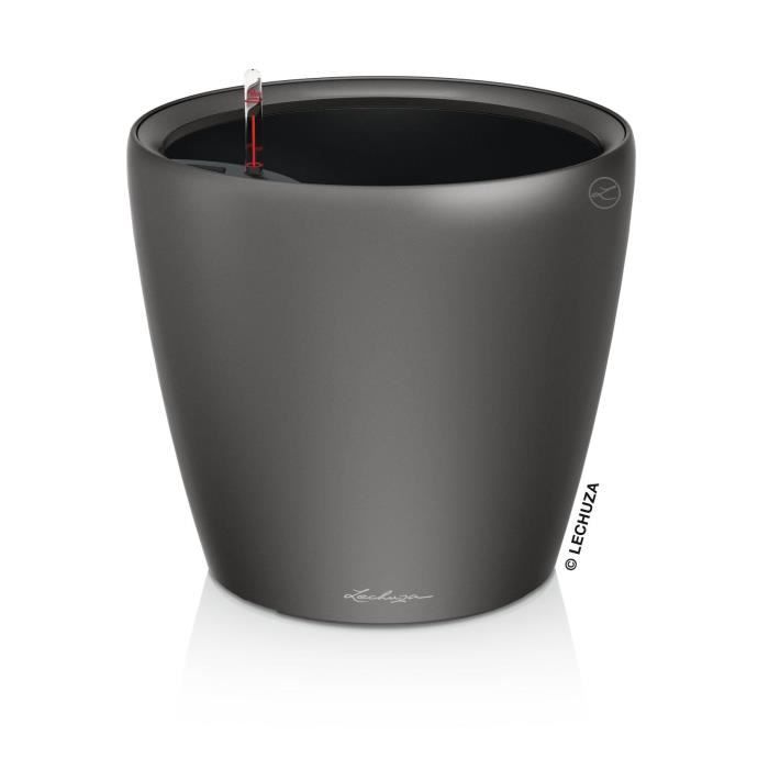 Jardiniere - Classico premium LS 21 - Kit complet - Anthracite métallisé - 3 L - LECHUZA