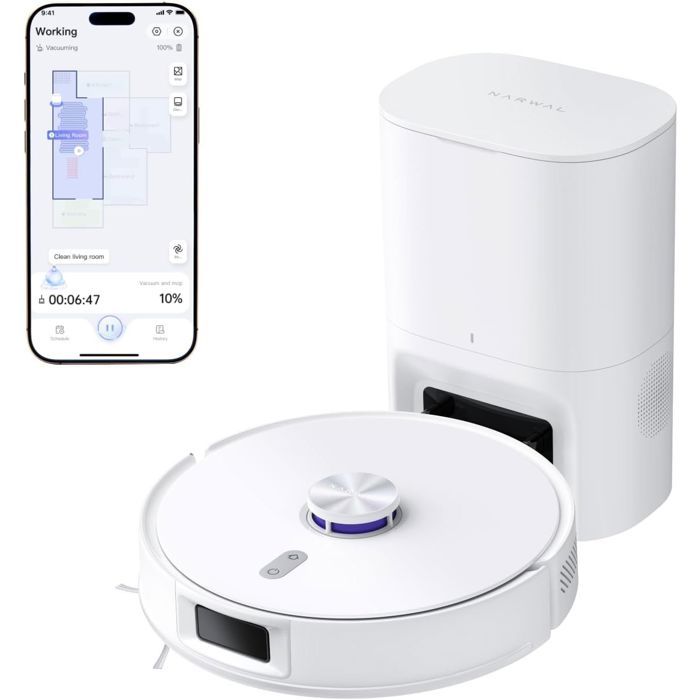 NARWAL Freo S - Robot Aspirateur Laveur Intelligent avec Autovidage
